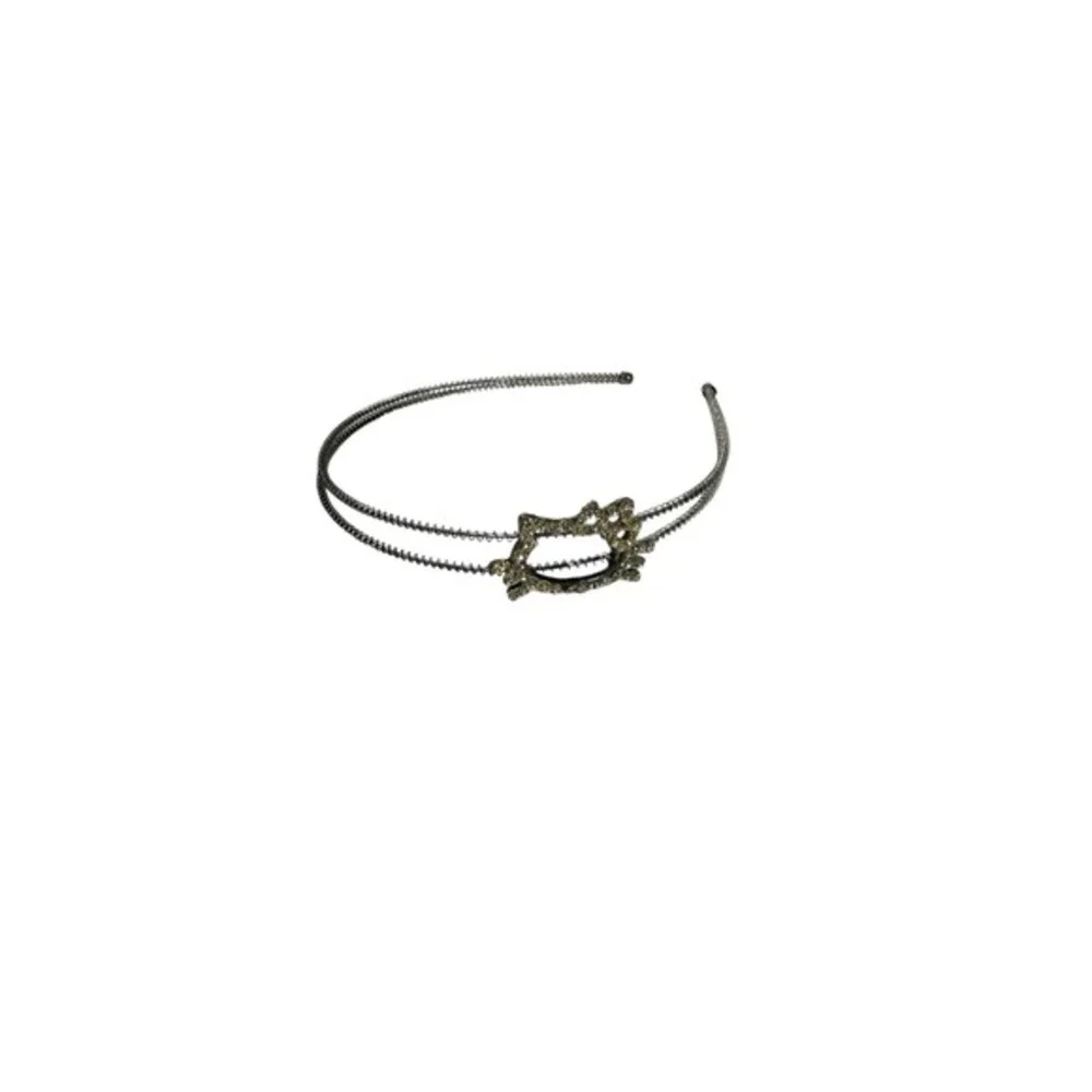 NEW girls metal kitty cat rhinestone‎ headband